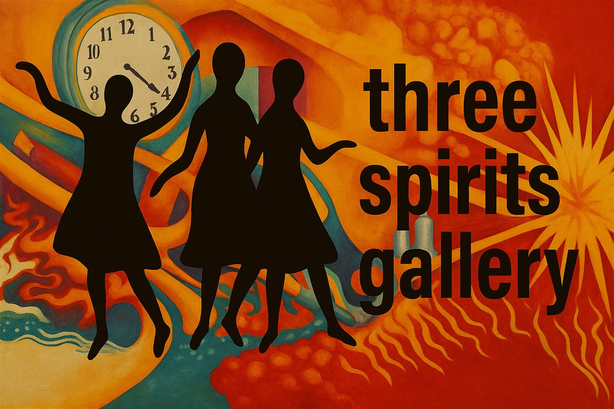 A logo merging the art of Susan Collins with the psychedelic flair of Caley Inlow